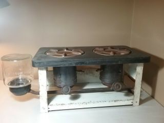 Antique Vintage Two Burner Kerosene Stove.  Ready To Use But Looks To.