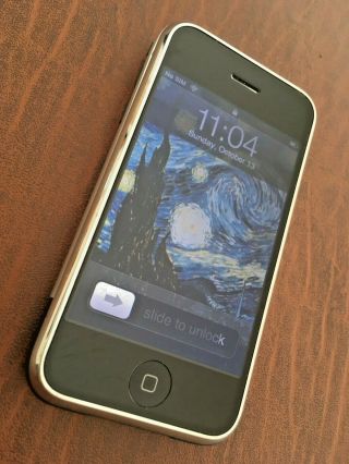 Rare Find Iphone A1203 2g 1st Gen 8gb 13 Icon Ios 1.  1.  4