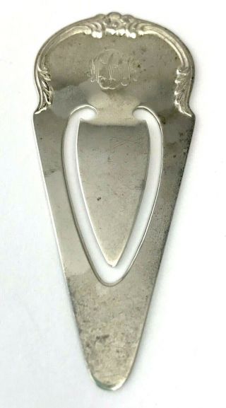 Vintage 1970s S.  Kirk And Son Sterling Silver Bookmark