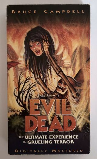Rare Box 1998 Evil Dead Vhs Sam Raimi Bruce Campbell Digitally Mastered