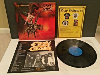 Ozzy Osbourne - The Ultimate Sin Lp Rare 1st Us Print Heavy Metal Classic Vg,  - Nm