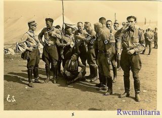 Port.  Photo: Rare German Elite Sturmabteilung Truppe In Camp; Nurnberg 1934