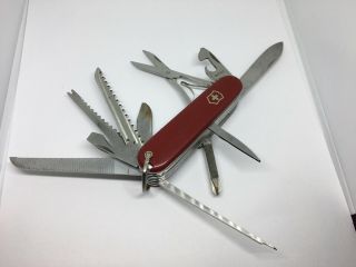 Victorinox Swiss Army Knife Champion Early Model With Long Nail - File 91 Mm Rare