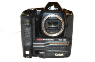Rare Vintage Canon Dcs 520 Eos - 1n Made By Kodak Professional Digital Camera