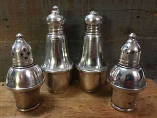 Vintage Duchin Creation Weighted Sterling Silver Salt And Pepper Shakers 2 Prs.