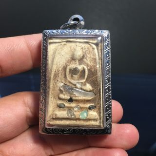 Somdej Relics Buddha Thai Amulet Luck Rich Charm Attract Protected Vol.  21