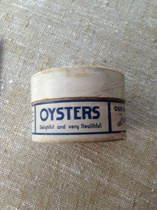 Vintage Icy Bay Half Pint Cardboard Oyster Container Exceptionally Rare