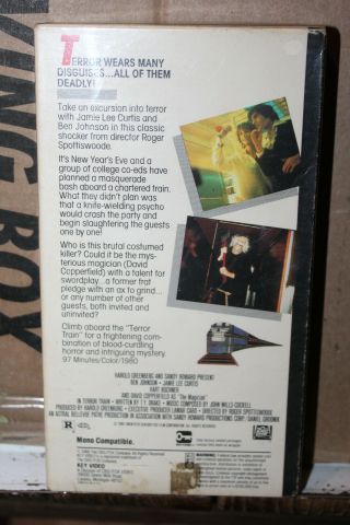 Vintage VHS Tape 1988 1980 Terror Train Horror Jamie Lee Curtis Ben Johnson Rare 2