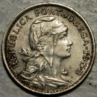 Portugal 50 Centavos 1938 (key Date),  Rare
