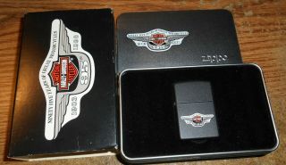 1997 Zippo Harley Davidson 95th Anniversary Full Size Lighter/new In Tin/rare