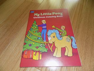 My Little Pony Christmas Coloring Book Rare Uncolored Vintage 1984 Mlp