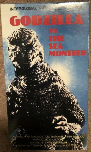 Godzilla Vs Sea Monster Vhs Rare Release