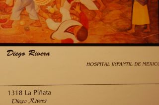 ART DIEGO RIVERA LA PINATA 24x36 MURAL print CHILDREN, 3