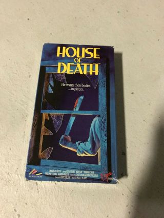 House Of Death Horror Sov Slasher Rare Oop Vhs Big Box Slip