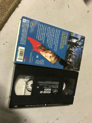 HOUSE OF DEATH HORROR SOV SLASHER RARE OOP VHS BIG BOX SLIP 2