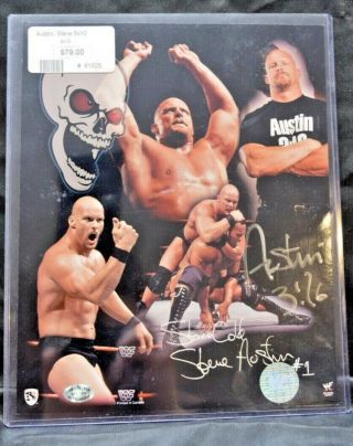 Wwe Stone Cold Steve Austin Signed Autographed 8x10 Promo Photo With Rare