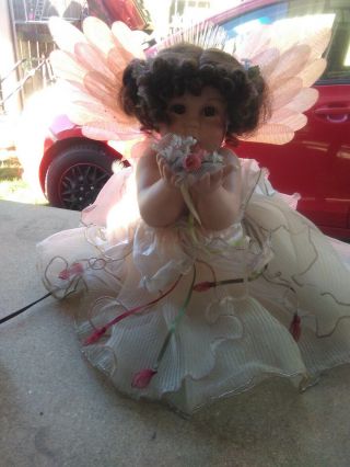 vintage angel doll wings light up fiber optics 2