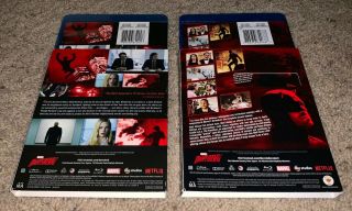 Marvel ' s DAREDEVIL Complete Season 1 & 2 Blu - ray set w/ Slipcovers - RARE & OOP 2