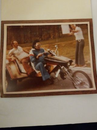 Rare Elvis Presley Authentic Amatuer Photo Photograph Riding Trike Motorcycle