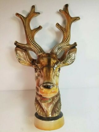 Rare Buck Decanter 10 Point Ceramic Deer Head