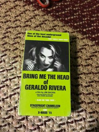 Bring Me The Head Of Gerardo Rivera Vhs Oop Rare Big Box Slip