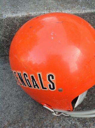 VtG 70s Cincinnati Bengals NFL Rawlings HNFL Helmet 87 Large,  Chin Strap RARE 2