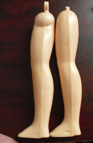 Set Of Vintage Hard Plastic Girl Doll Legs 5 5/8 " Long
