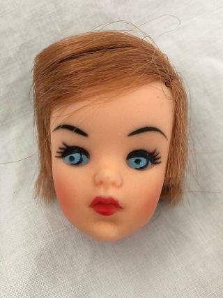 Vintage Titian Red Hair Clone Barbie Doll Head Only High Colour