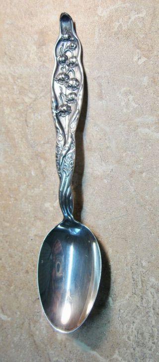 Antique Sterling Silver Spoon Lily Of The Valley Pattern By Whiting Gorham Div