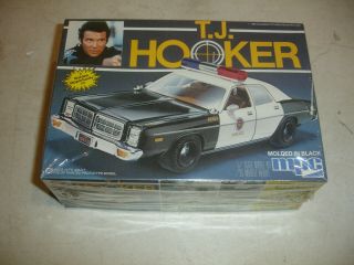 Vintage Mpc Tj Hooker Dodge Police Car 1982 1:25 Tv Show Model Car Kit 1 - 0676
