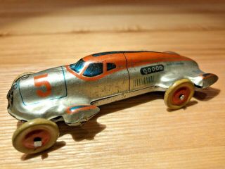 Antique Germany Tin Toy Race Car Gescha Auto Union Early 1930 Prewar Rare