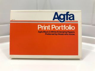 Vintage Agfa Print Portfolio Black & White Paper Print Samples
