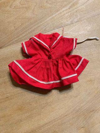 Vintage Tagged Red Vogue Ginny Doll Dress