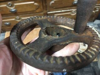 Canady Otto No 10 1/2 Blacksmith Drill Advance Cast Iron Gear Steampunk Antique