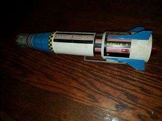 Apollo X Moon Challenger Rocket 1960 Old Rare Vintage Battery Operated Nomura