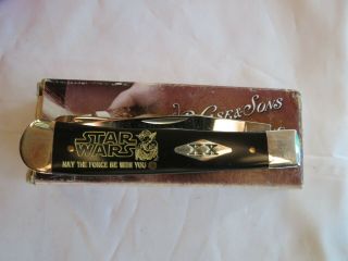 Case Xx 2254 Trapper Knife " Star Wars " Mat The Force Be With You Rare Usa