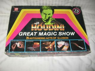 The Great Houdini Deluxe Magic Set Amav 1987 Rare Complete Pre - Owned