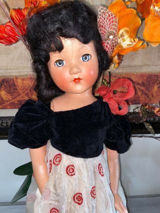 Antique Effanbee 26 " Anne Shirley As Snow White Composition Doll Dress
