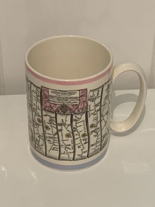 Rare Wedgwood The Road From London To The City Of Bristol Britannia Mug Cup