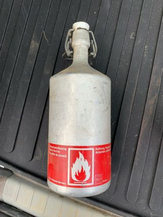 Vintage Markill Aluminum Cooking Fuel Bottle For Camp Stove