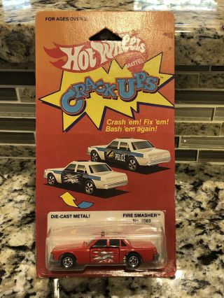 Vintage 1983 Hot Wheels Crack - Ups Crash Fire Patrol Red Rare