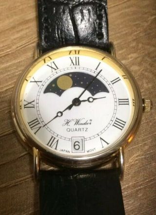 Gents Vintage " K.  Windsor " Moonphase Watch With Date