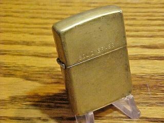 Rare Vintage Solid Brass 1932 - 1990 Zippo Cigarette Lighter - Empty