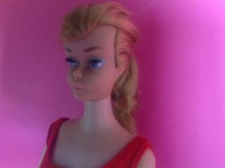 1960 ' s Swirl Ponytail Barbie Doll Blonde Hair Very Pretty 3