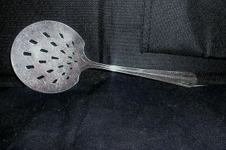 Old Vintage Wm A Rogers A1 Plus Oneida Ltd Tomato Slotted Serving Spoon 7 1/2 " L