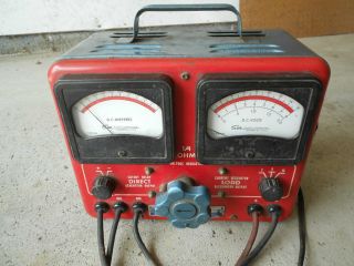 Vintage Sun Electric Vat - 20 Volt Ampere Tester Meter Or Restore Rare
