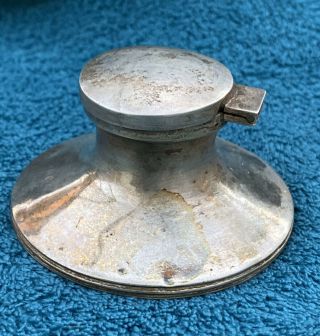 Solid Silver Capstan Ink Well