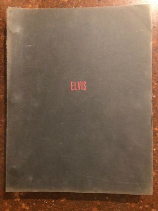 Elvis Written By Anthony Lawrence Movie Script Dick Clark Productions Rare Find