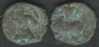 India - Roman Ca 400 - 600 Ad 1 Paisa Coin Vf - Ef Rare