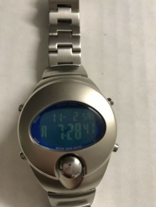 Rare Pulsar Alba W620 - 4330 Digital LCD Spoon Watch Blue Dial 2